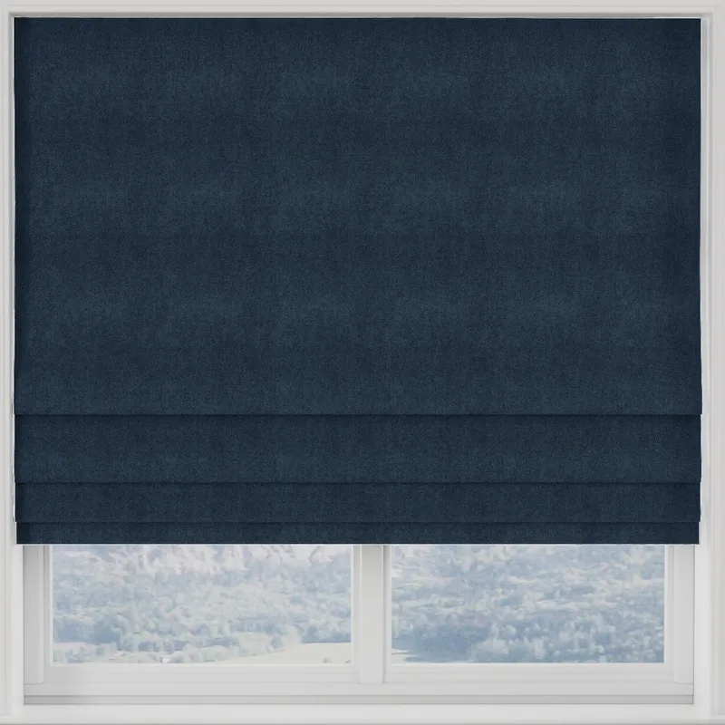 Elvira Made To Measure Roman Blind Dark Navy
