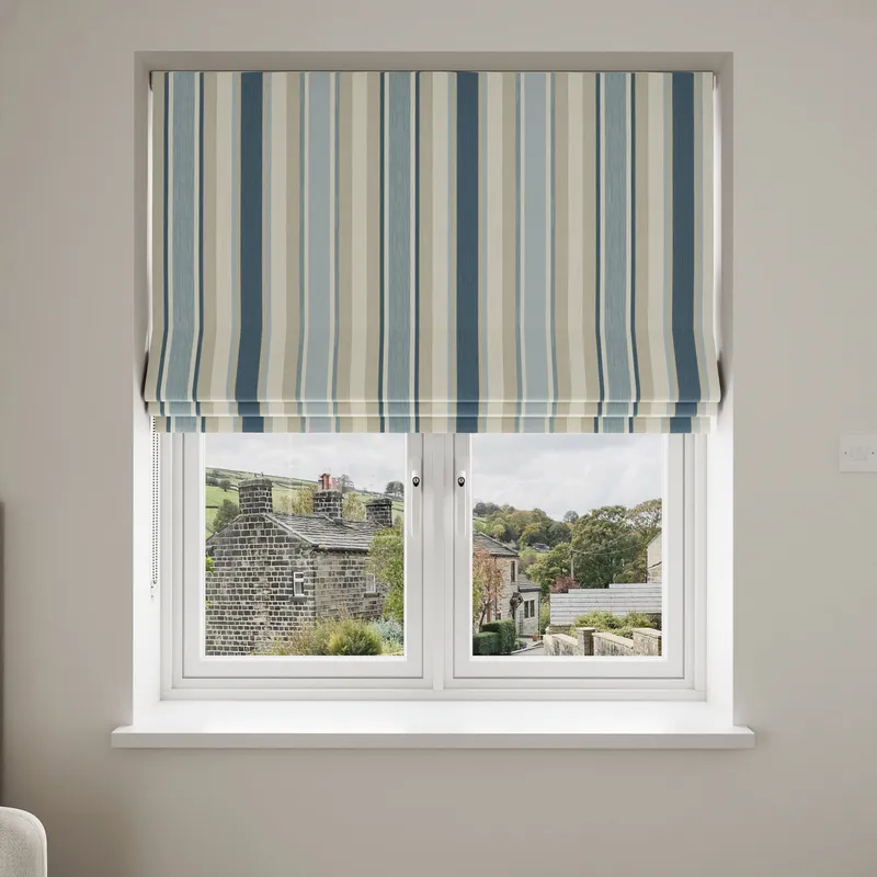 Laura Ashley Awning Stripe Seaspray Blinds Uk