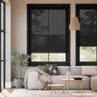 Oscar Matte Charcoal L-shaped Venetian Blind - 25mm Slat