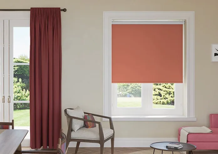 Rimini (Blackout) Terracotta - Roller Blind