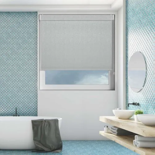 Ava Hint Of Blue Pelmet Roller Blind