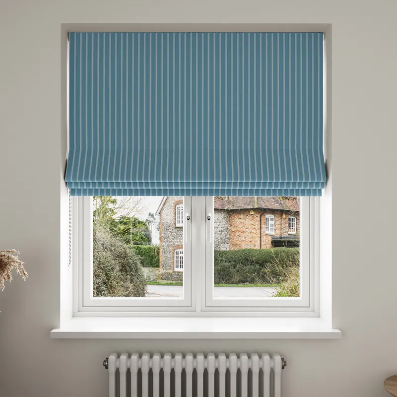 Laura Ashley Burnsall Stripe Seaspray Blinds Uk