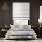 Osaka Faux Silk Silver Mist Roman Blind