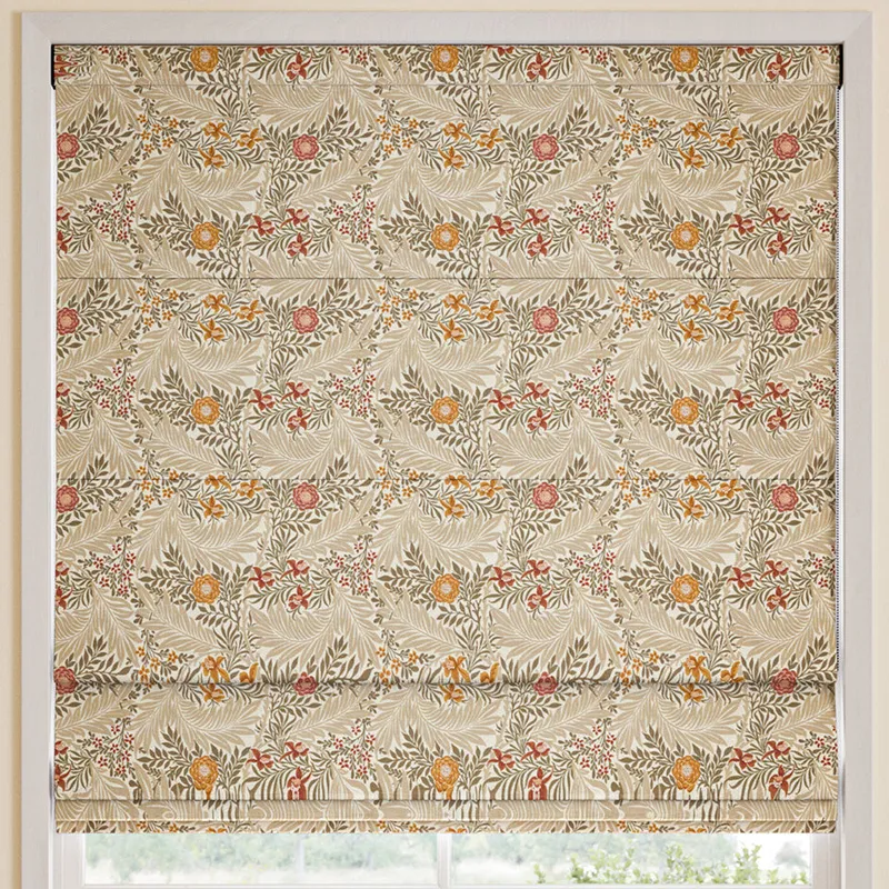 William Morris Larkspur Made To Measure Roman Blind Acorn