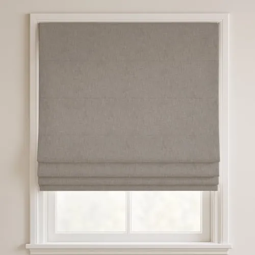 Orbit Taupe Deluxe Roman Blinds