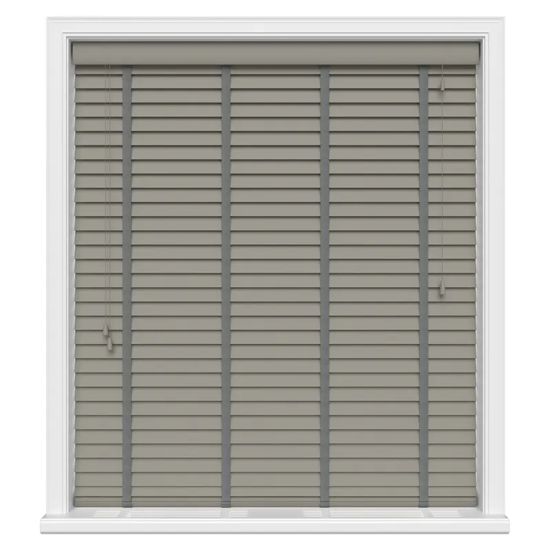 Noble Grey Grain Luxury Ecowood Uk - Wooden Blinds