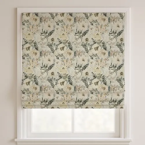Mabel Natural Deluxe Roman Blinds