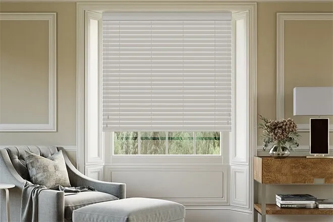 Maine Novo Ii Light Grey - Wooden Venetian Blind