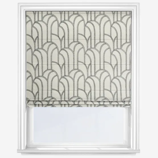 Camengo Grand Rex Black And White Roman Blind