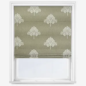 William Morris At Home Marigold Tree Embroidery Nettle Roman Blind