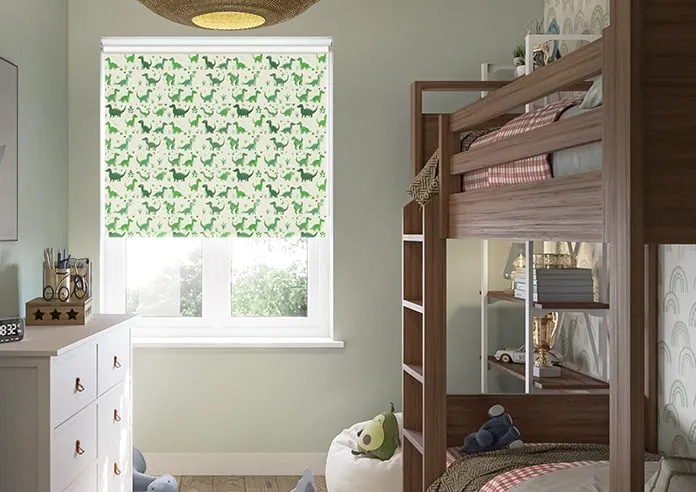 Dino Land Lush Green - Roller Blind