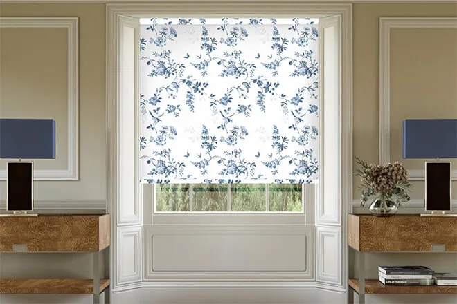 Cath Kidston Birds & Roses Blue - Designer Roller Blind