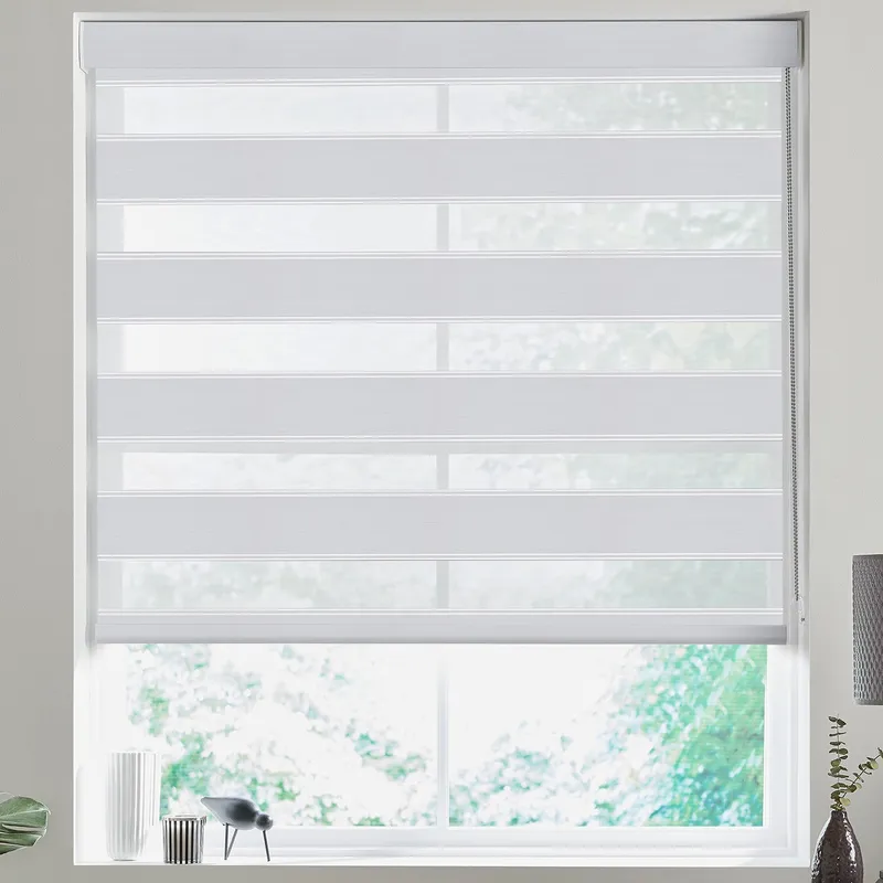 Zura Made To Measure Day Night Blind Snow