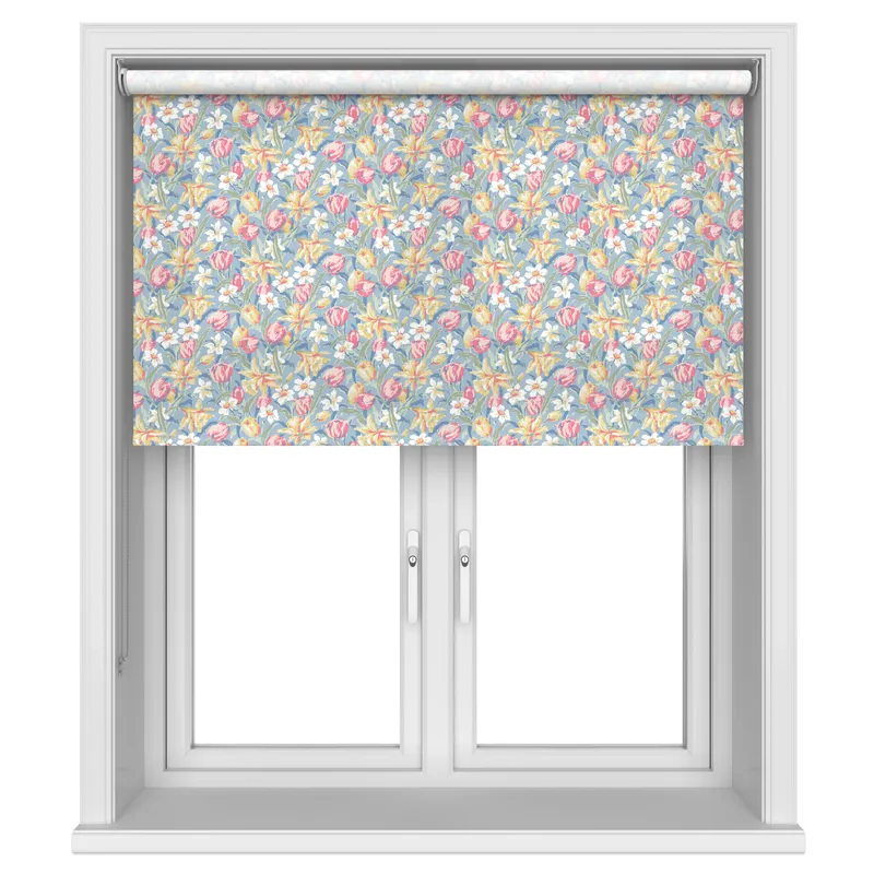 Laura Ashley Tulips China Blue Blinds Uk