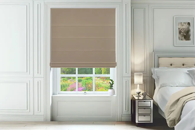 Vicenza Bronze - Faux Silk Roman Blind