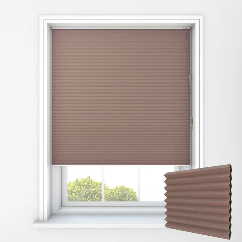 Luna Dusky Rose Thermal Blackout Honeycomb Blinds