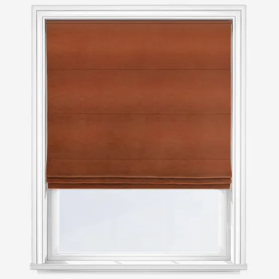 Belvoir Recycled Burnt Orange Roman Blind