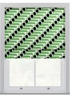 Orla Kiely Dog Show Green Roman Blinds