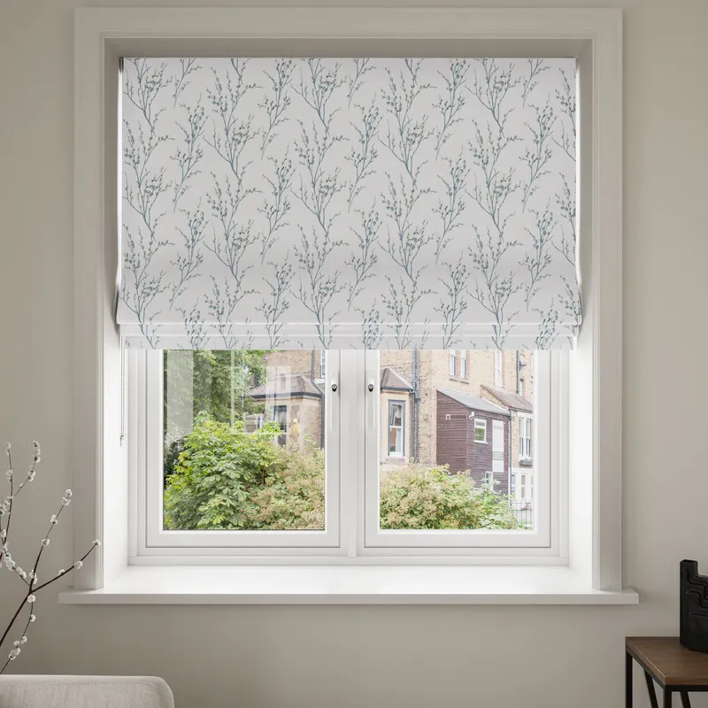 Laura Ashley Pussy Willow Off White/seaspray Blinds Uk