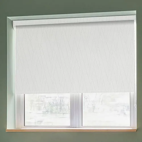 Cubik Snow Light Filtering Roller Blinds