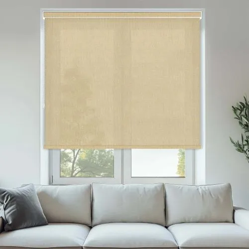 Voile Sandshell Pelmet Roller Blinds - Elegant Window Coverings