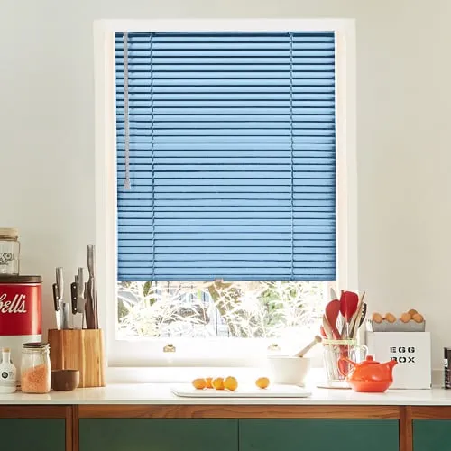 Cool Aqua Perfect Fit Venetian Blinds
