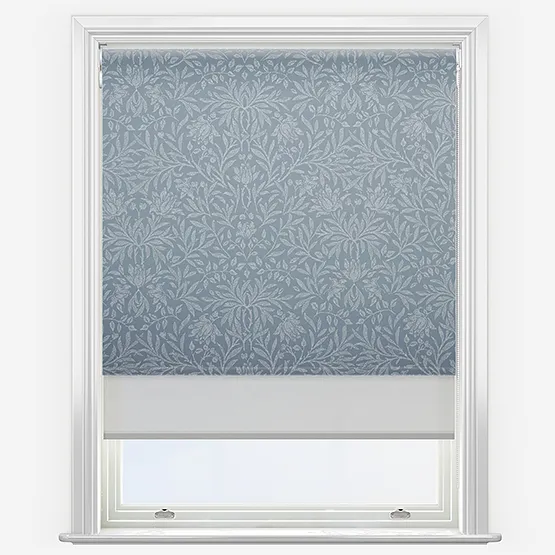 Double Roller Florence Persian Blue & Grey Double Roller Blind