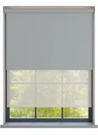 Amor Grey Mist With Haze Pure Double Roller Blind