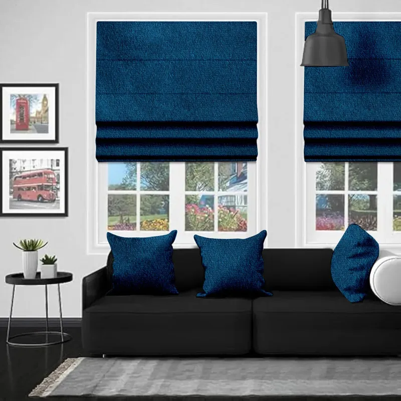 Eb Bursa Velvet Blue Roman Blind