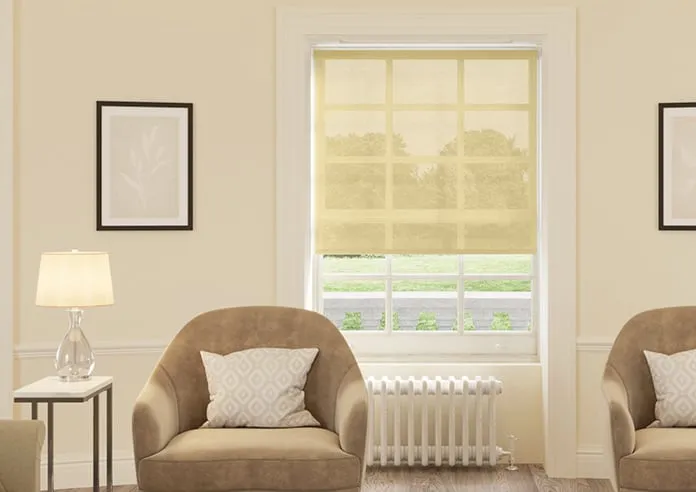 Pompeii Voile Wheat - Roller Blind