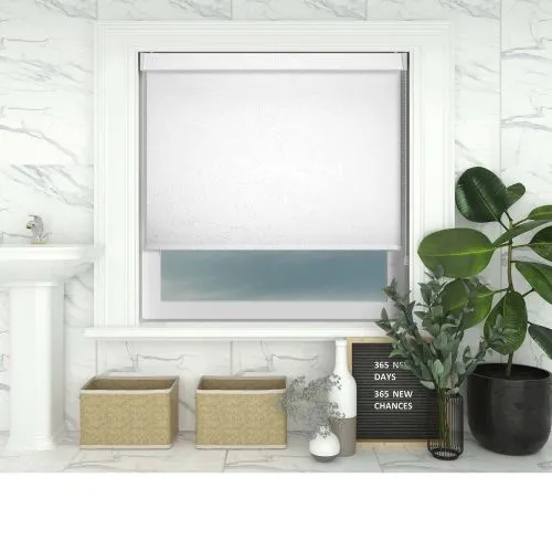 Crackles White Pelmet Roller Blind
