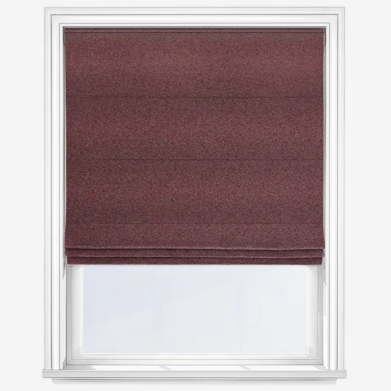 Lux Boucle Mulberry Roman Blind