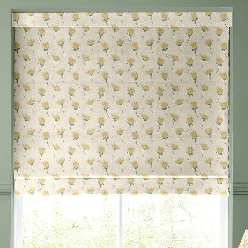 Emily Bond Cornflower Made To Measure Roman Blind Yellow