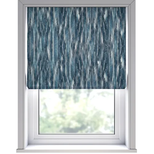 Cielo Indigo Deluxe Roman Blinds