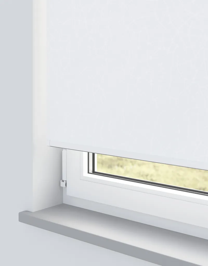 Ocho White Electrical Roller Blind