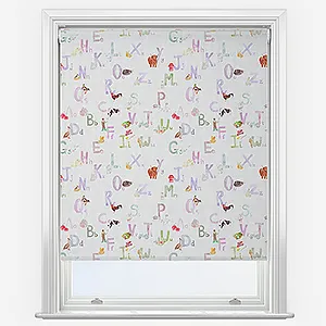 Sonova Studio Farm Alphabet Blush Pink Roller Blind