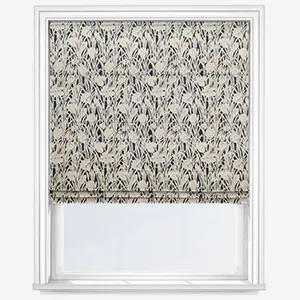 Emily Bond Crocus Indigo Roman Blind