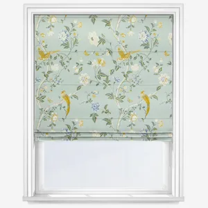 Laura Ashley Summer Place Jade Green Roman Blind