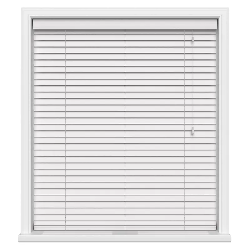 Pure White Real Wood Motorised Uk - Wooden Blinds