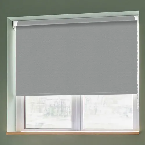 Banlight Duo Fr Pale Grey (Blackout) Grip Fit Roller Blinds