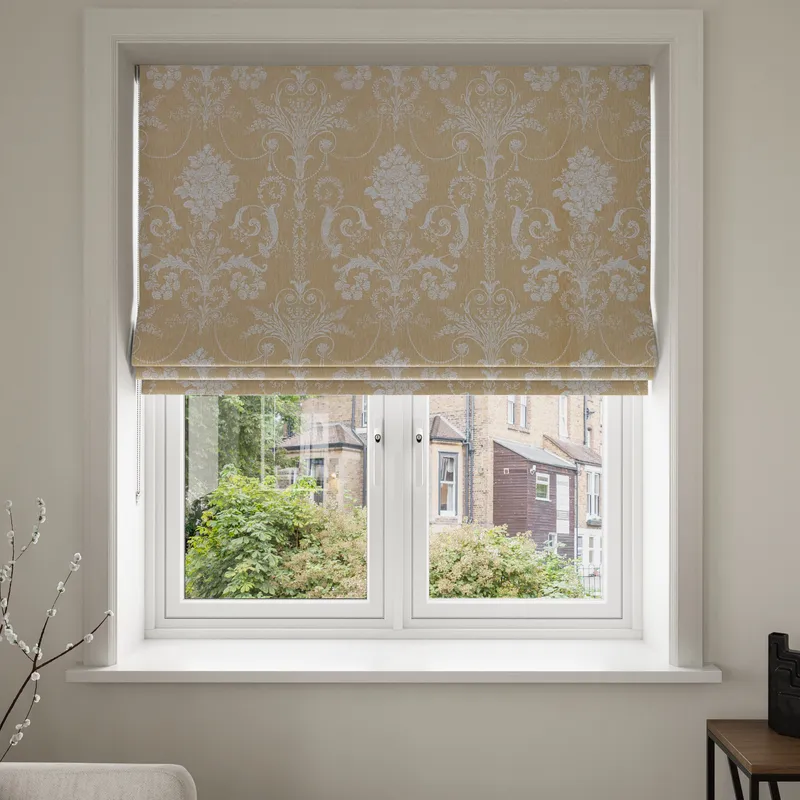 Laura Ashley Josette Woven Gold Blinds Uk