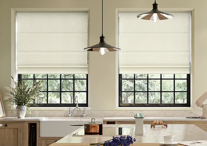 Samos Silicon White - Roman Blind