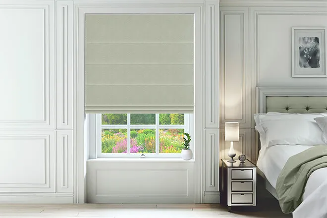 Joni Pistachio - Textured Roman Blind