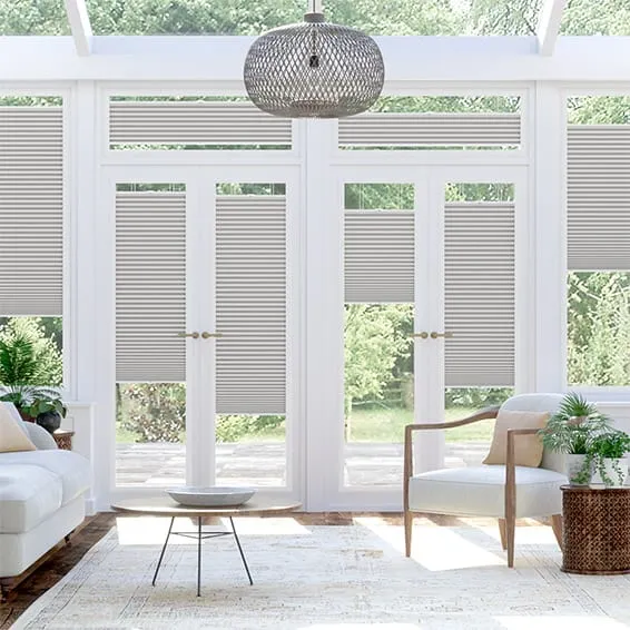 Perfect Fit Duoshade Mosaic Cool Grey Thermal Blind