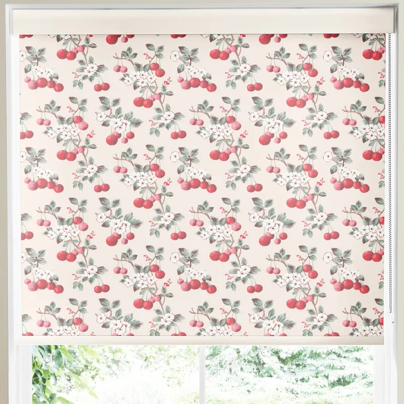 Cath Kidston Cherry Sprig Made To Measure Roller Blind Red