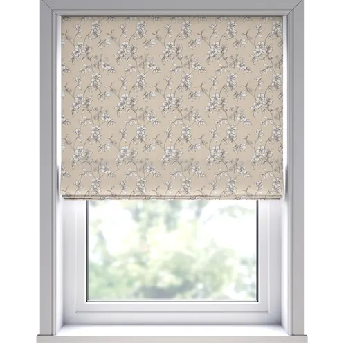 Flores Biscuit Deluxe Roman Blinds