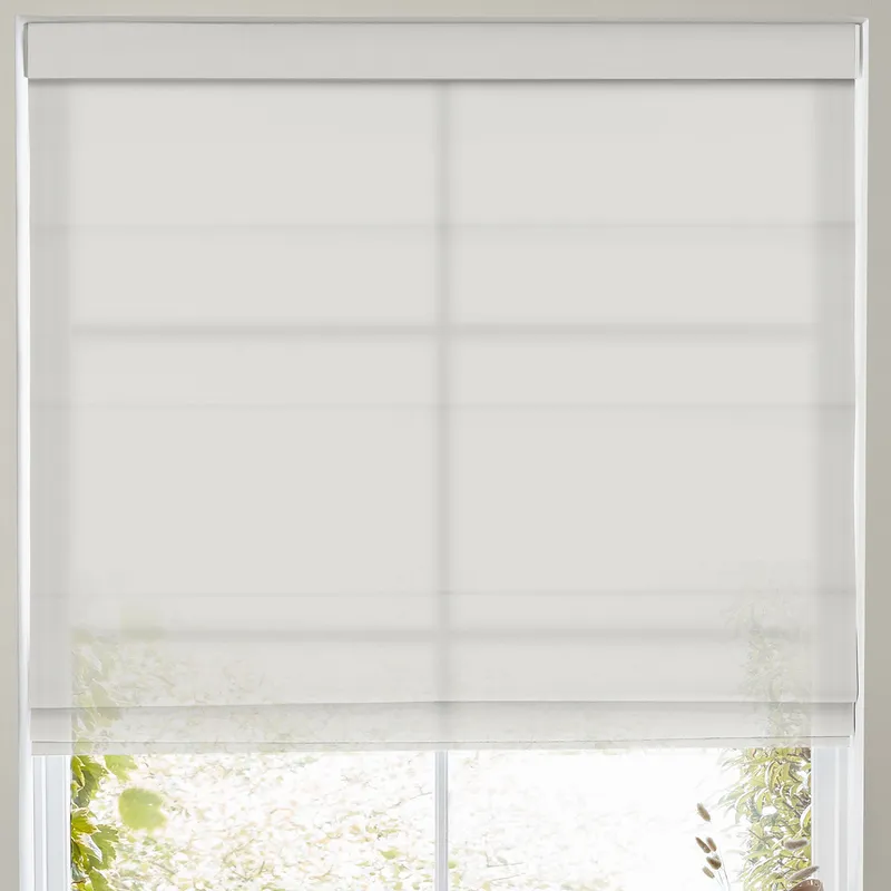 Felicity Sheer Voile Made To Measure Roman Blind Linen