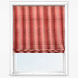 Pencil Stripe Gingersnap Roman Blind