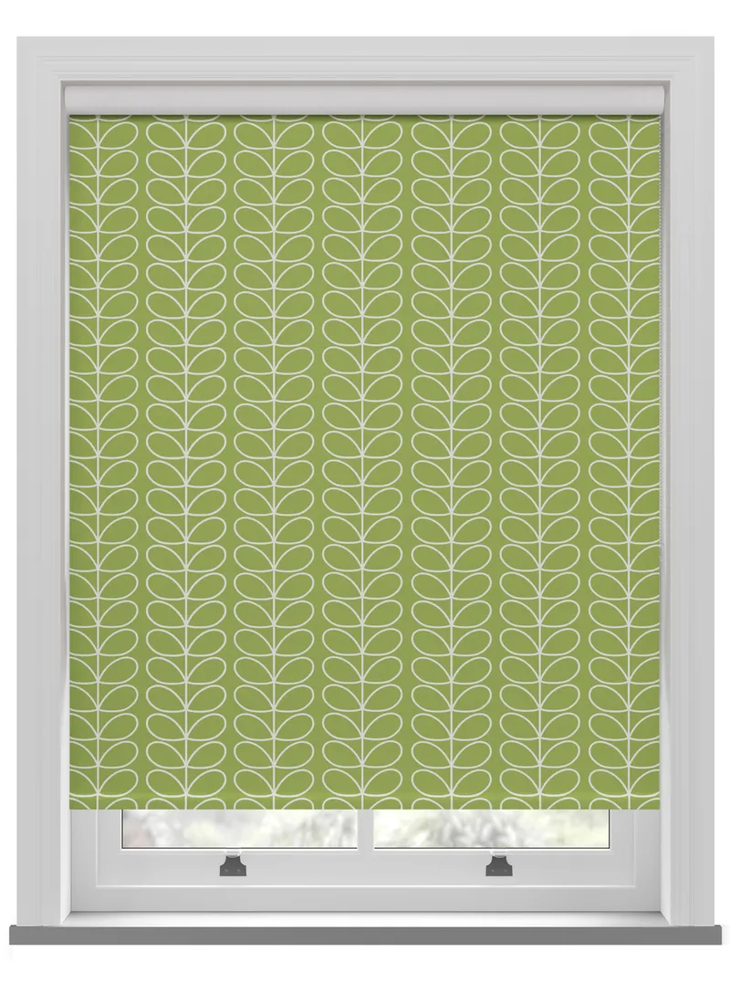 Orla Kiely Linear Stem Chalky Green Roller Blind