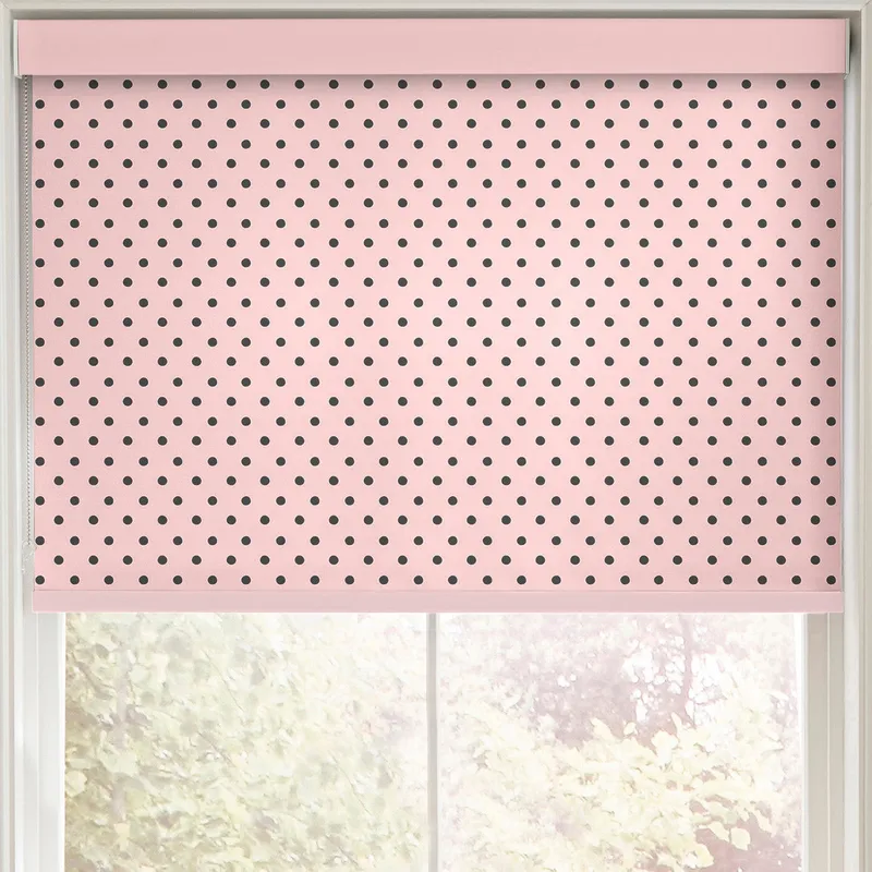 Cath Kidston Spot Made To Measure Blackout Roller Blind Pink